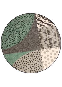wash+dry by Kleen-Tex Fußmatte, Rechteckig, 7 Mm Höhe grün, Größe B/L: 40 cm x 60 cm 7 mm , Aus äußerst strapazierfähigem Polyamid