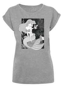 F4NT4STIC T-shirt 'Disney Girls The Little Mermaid' Femme gris taille XXXL