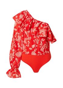 In The Style Bluzka body 'JAC JOSSA' dla kobiet czerwony / biały Rozmiar XXS