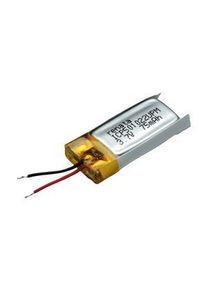 Renata Oppladbar batteripakke ICP, Li-Po, 3.7V, 80mAh, Ledning - ICP501022UPM