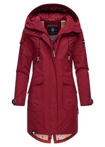 Navahoo Dames Functionele jas 'Pfefferschote' donkerrood / zwart / wit XS