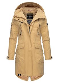Navahoo Dames Functionele jas 'Pfefferschote' beige / zwart / wit S