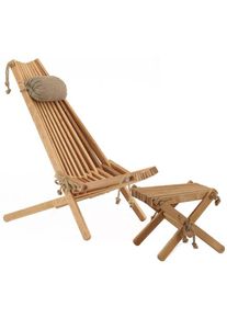 Ecofurn Chilienne scandinave avec repose-pieds Aulne