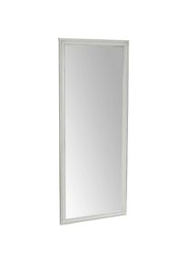 Biscottini - Miroir mural long Miroir de salle de bain pour maquillage Miroir de chambre large Miroir à cadre blanc Miroir suspendu