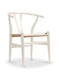 Scandinavian Style - Chaise de salle à manger en bois - Style scandinave - Wish Ivoire - Bois de hêtre, Corde, Bois, Tissu, Metal, Tissu - Ivoire