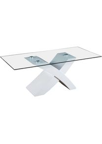 HABITAT ET JARDIN - Table basse rectangulaire Tina - 117 x 62 x 45 cm - Blanc / mdf laqué - Blanc.