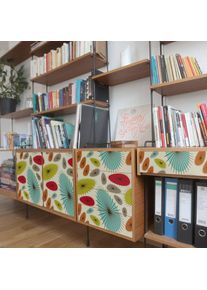 MICASIA - Film de meuble - Abstract retro floral pattern Dimension: 50cm x 50cm