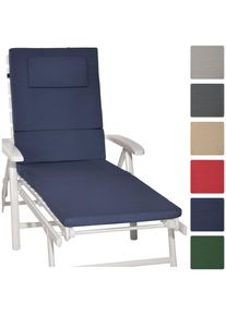 Beautissu - Loft rl Coussin pour chaise longue Bleu foncé
