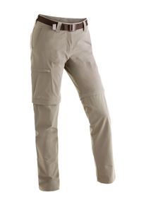 Maier Sports Funktionshose »Inara Slim Zip«Zipp-Off Wanderhose, Atmungsaktive Outdoor-Hose beige, Größe 38 - Kurzgrößen, Funktionale, komfortable...
