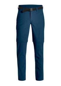 Maier Sports Funktionshose »Torid Slim Zip«Zipp-Off Wanderhose, Atmungsaktive Outdoor-Hose blau, Größe 24 - Kurzgrößen, Funktionale, komfortable...
