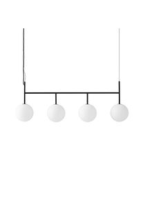 Menu TR Pendant Rail Black Matt Opal Glass
