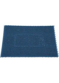 Schoonloopmat Step In, van polyetheen, voor binnen en buiten, 570 x 860 mm, metallic blauw