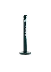 Rubbermaid® Smokers Pole staande asbak, weerbestendig & UV-gestabiliseerd, 1040 x 320 mm aluminium, zwart
