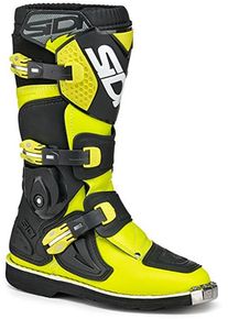 Sidi Flame, buty dziecięce , kolor: czarny/neonowy ż&oacute;łty , rozmiar: 31 EU