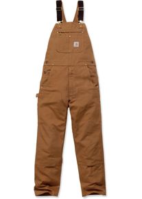 Carhartt Bib, dungarees , kleur: bruin , maat: W42/L30