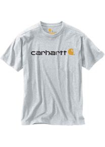 Carhartt Core Logo, t-shirt , kleur: lichtgrijs/zwart , maat: M
