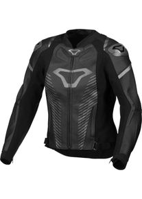 Macna Tronniq, veste en cuir/textile pour femmes , couleur: Noir , taille: 44