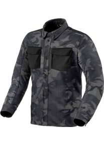 Revit Tracer Air 2 Camo, chemise/veste textile , couleur: Gris Foncé/Gris/Noir , taille: L