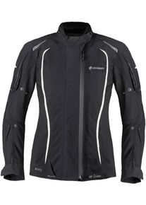 GERMOT MotoQueen, textile jacket waterproof women , color: Black/White , size: 38