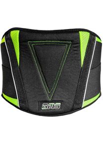 GMS-Moto Racing, kidney belt , color: Black/Neon-Yellow , size: S