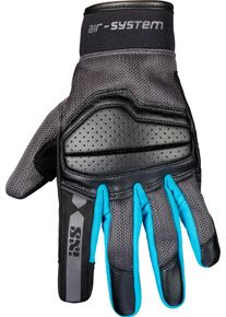 iXS Evo-Air, gloves women , color: Black/Dark Grey/Turquoise , size: M