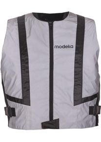 Modeka Doc, high-visibility vest , color: Silver , size: M