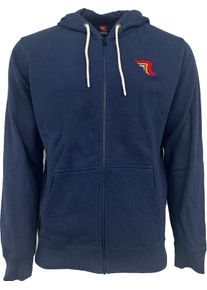 Riding Culture Blue Zip, Sweat à capuche zippé , couleur: Bleu , taille: L