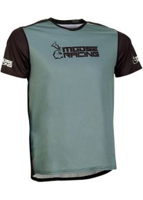 Moose Racing Mountain, MTB jersey korte mouw , kleur: zwart/grijs , maat: S