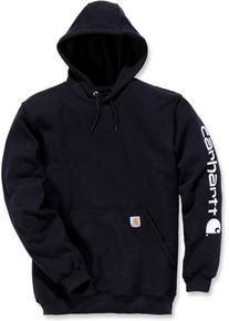 Carhartt Logo, hoodie , kleur: zwart , maat: S
