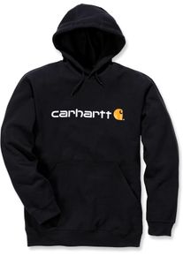 Carhartt Signature Logo, capuchon , kleur: zwart , maat: S