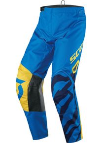 Scott 350 Race, pantaloni tessili per bambini , colore: Blu/Giallo Fluo , dimensione: 24