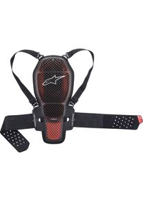 Alpinestars Nucleon KR-R Cell, protecteur arrière , couleur: Gris/Rouge/Noir , taille: M