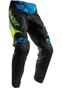 Thor Fuse Propel, stoffen broek , kleur: zwart/neon groen , maat: 32