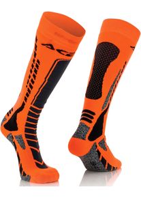 Acerbis MX Pro, socks , color: Black/Neon-Orange , size: L/XL
