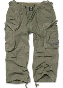 Brandit Industry Vintage 3/4, cargoshorts , kleur: olijf , maat: L
