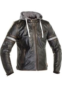 Richa Toulon 2, leather jacket , color: Black/Brown , size: 52