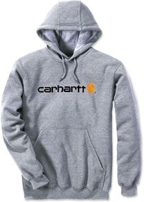 Carhartt Signature Logo, capuchon , kleur: lichtgrijs , maat: M