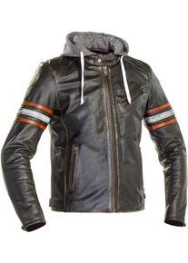 Richa Toulon 2, leather jacket , color: Orange , size: 50