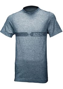 iXS Melange, T-shirt , kleur: witte/blauw , maat: M/L