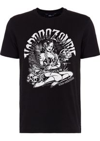 King Kerosin Voodoo Zombie, T-shirt , kleur: zwart/witte , maat: M