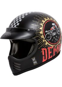 Premier Trophy MX Speed Demon, casco cross , colore: Opaco Nero/Oro/Rosso , dimensione: S