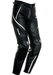 Richa Nikki, leather pants women , color: Black/White , size: 38
