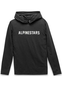 Alpinestars Legit, hooded t-shirt lange mouw , kleur: zwart , maat: S