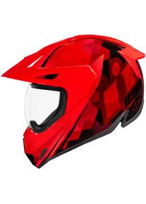 Icon Variant Pro Ascension, casco enduro , colore: Rosso/Nero , dimensione: XS