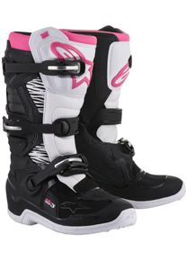 Alpinestars Tech 3, laarzen vrouwen , kleur: zwart/witte/pink , maat: 7