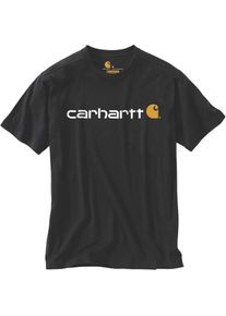 Carhartt Core Logo, t-shirt , kleur: zwart/witte , maat: L