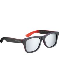 Held 92040, Zonnebril , kleur: zwart/rood zilver gespiegeld