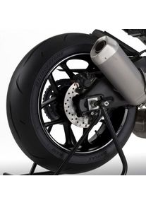 Uniracing Universal Arc, jeu de d&eacute;calcomanies pour jantes , couleur: Blanc/Noir