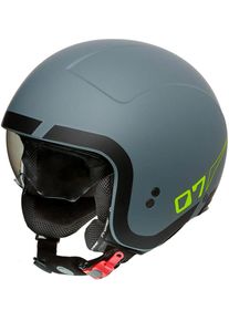Premier Rocker LN, open face helmet , color: Matt Black/Neon-Yellow , size: S