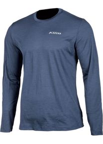 Klim Teton Merino Wool, functioneel shirt lange mouw , kleur: blauw , maat: 2XL